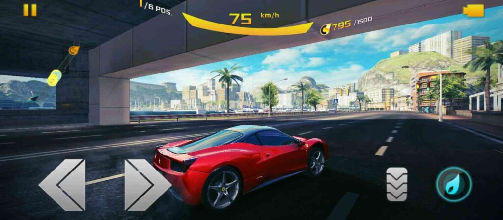 Car Drifting in Asphalt8 Game